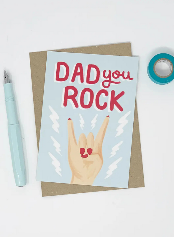 Dad You Rock Card from Lomond Paper Co
