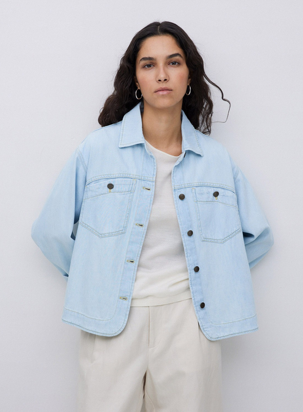 Laguna Denim Jacket in Indigo from Yerse