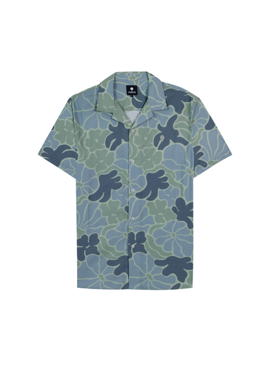 Vimy Cotton Shirt in Green from Faguo