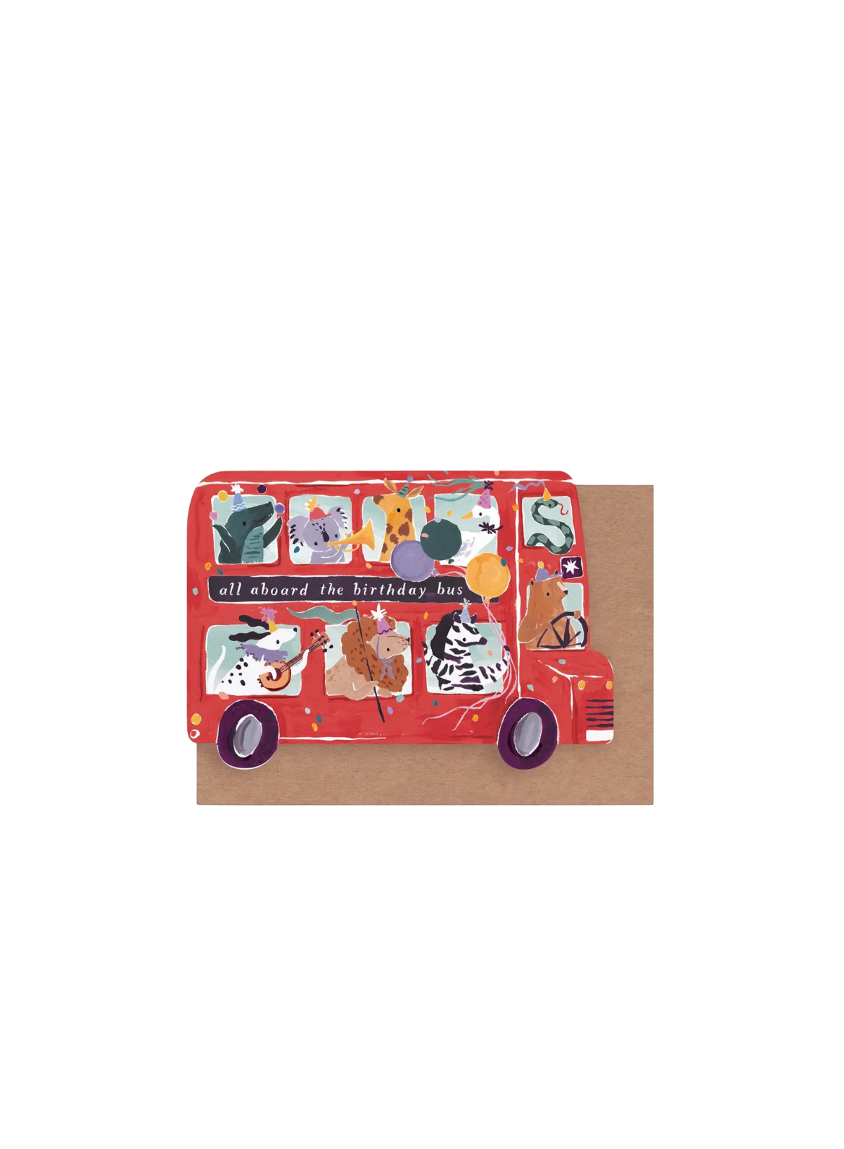 Sister Paper Co. Party Bus Kids Birthday Card