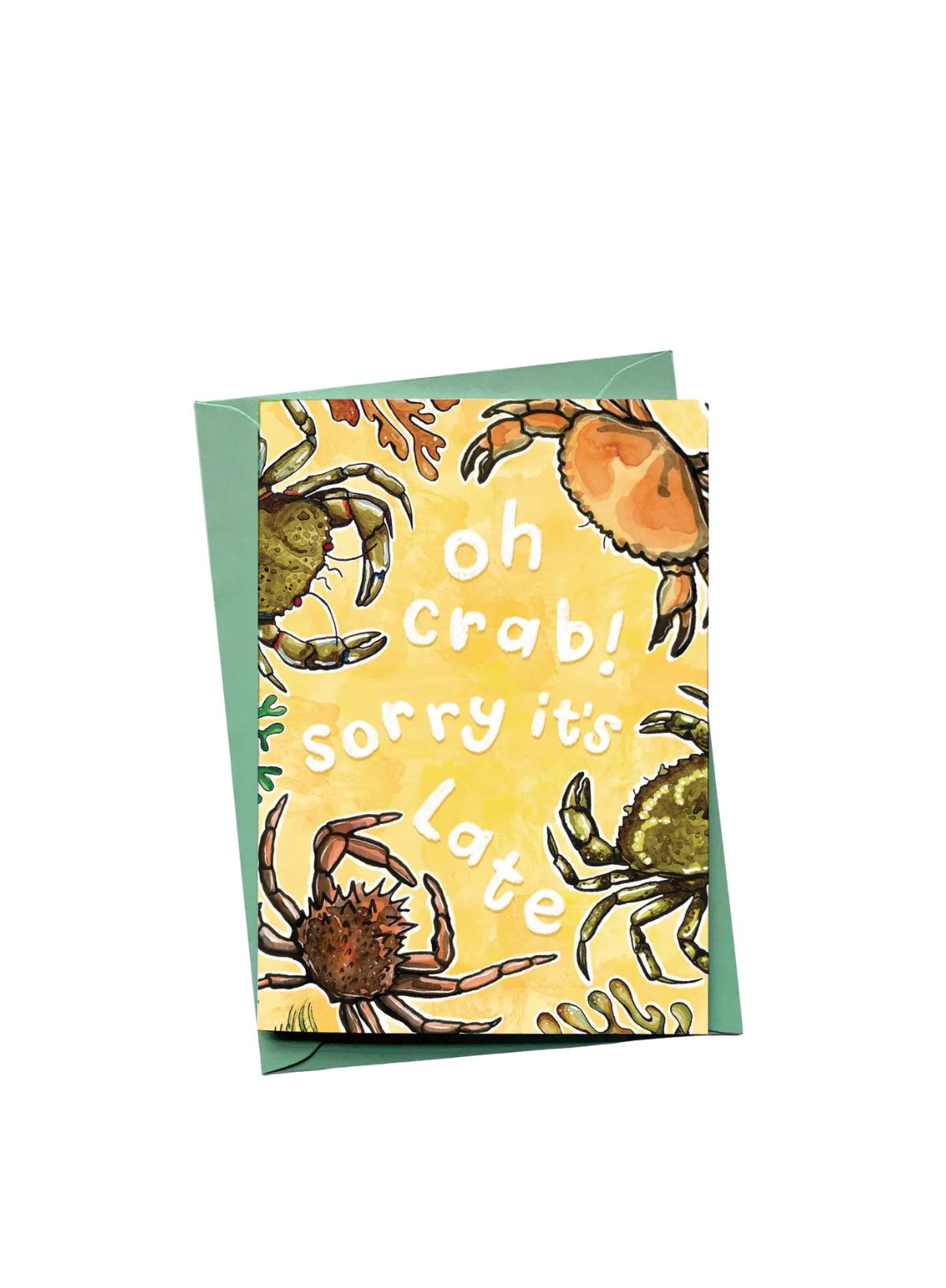 Alexia Claire Oh Crab Sorry it's Late Birthday Card