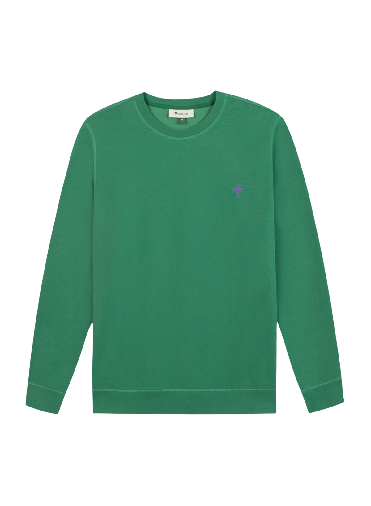 Faguo Donzy Round Neck Sweatshirt in Emerald Green