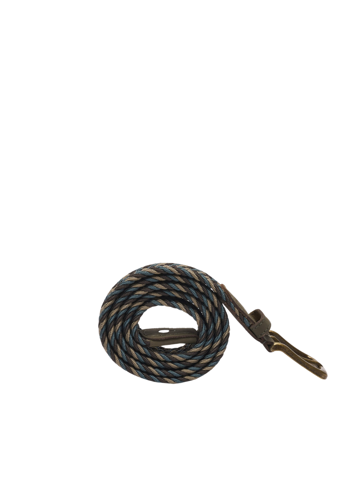 Classic Belt Woven in Blue+Beige from Faguo