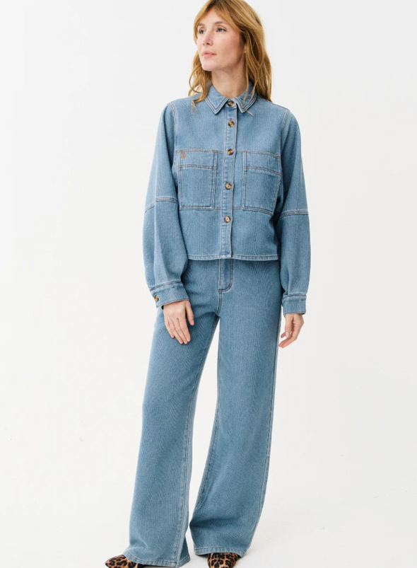 Meline Shirt in Blue Jean from Maison Anana