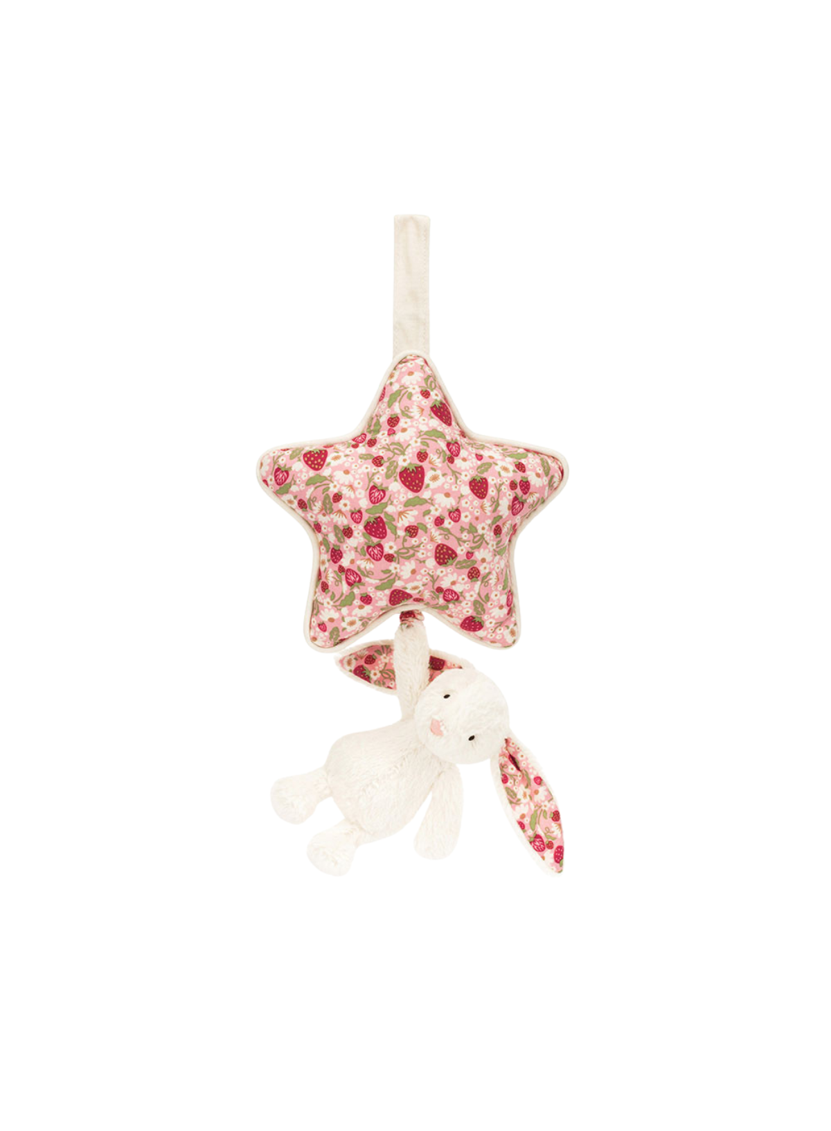 Jellycat Blossom Cream Bunny 'Berry' Musical Pull