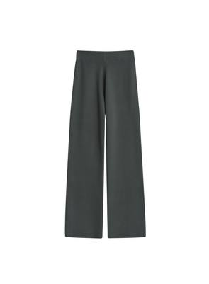 Lavander Wide Leg Trousers in Khaki from Yerse