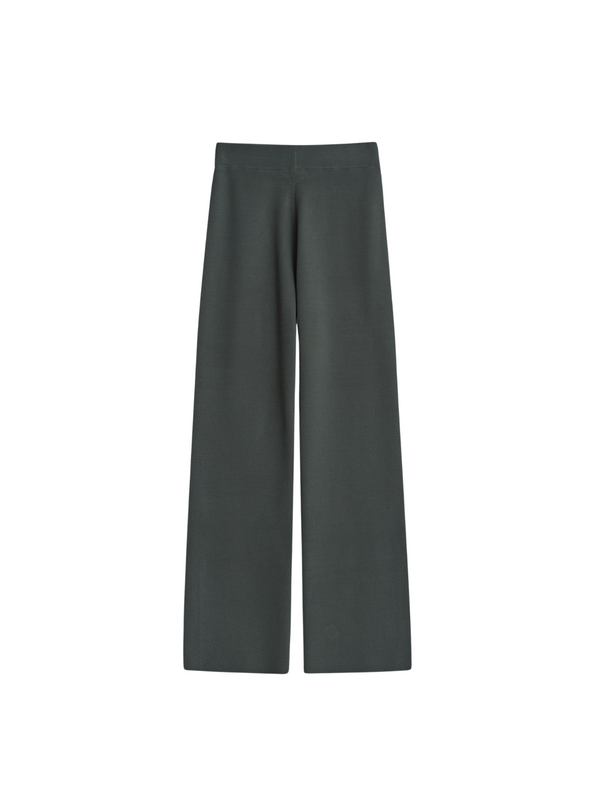 Lavander Wide Leg Trousers in Khaki from Yerse
