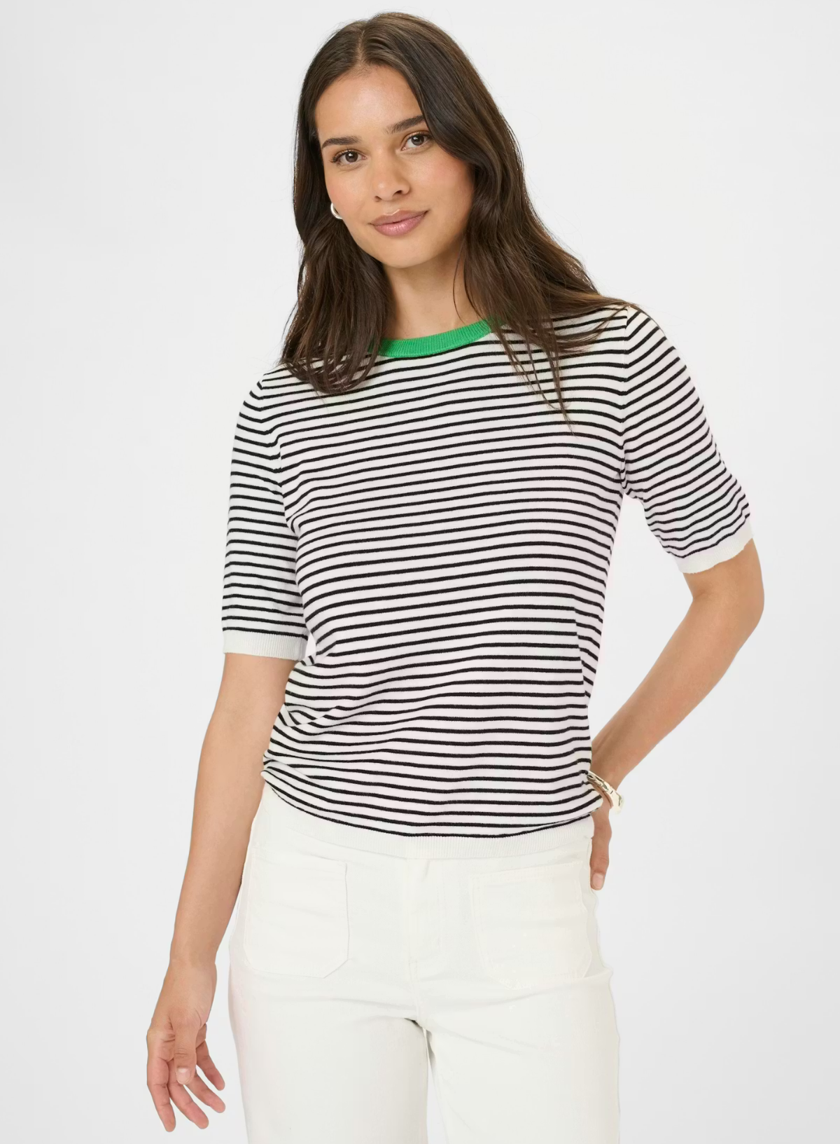 Kaffe Lizza Narrow Striped Pullover