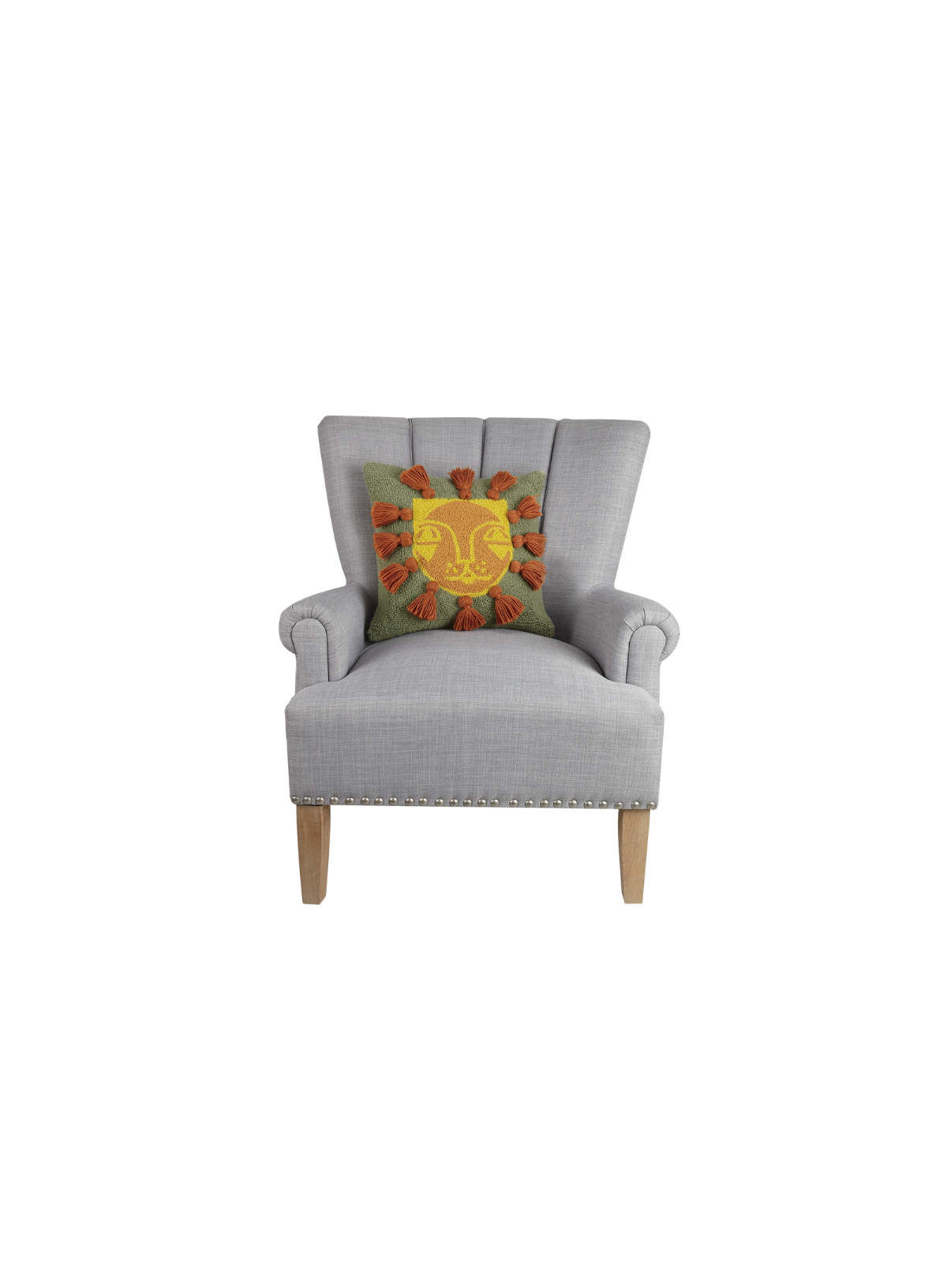 Leo with Tassels Hook Pillow from Peking Handicraft