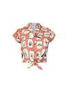 Peggy Top in Red Coastal Memoirs from Palava