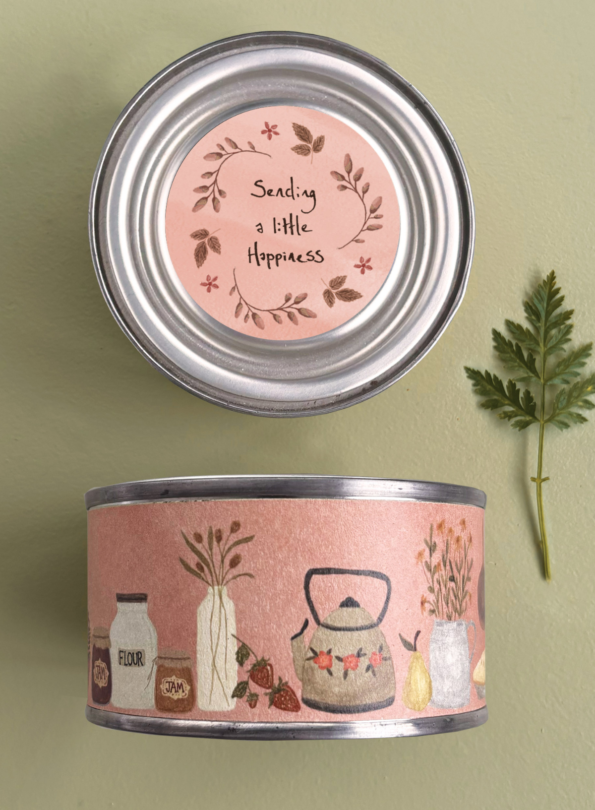 East of India Country Candle Sending a Little Happiness