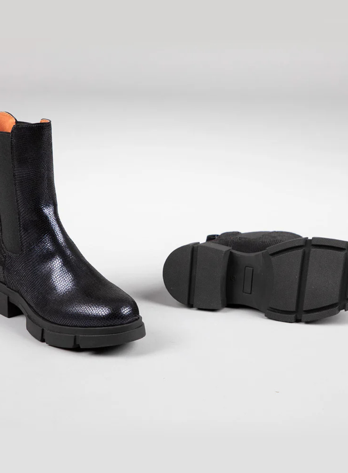 June Boots in Navy Metallic from Esska