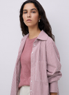 Siren Shirt in Ecru + Oxid Stripe from Yerse