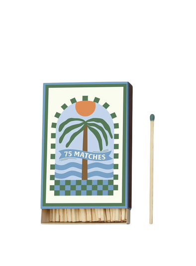 A Dopo Boxed Matches Palm Tree Dark Green from Paddywax