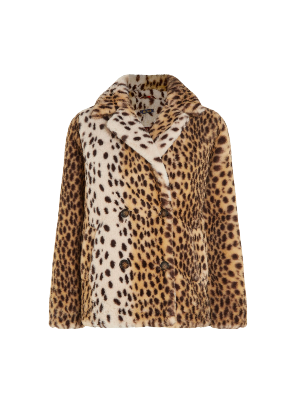 Cheetah sales fur jacket