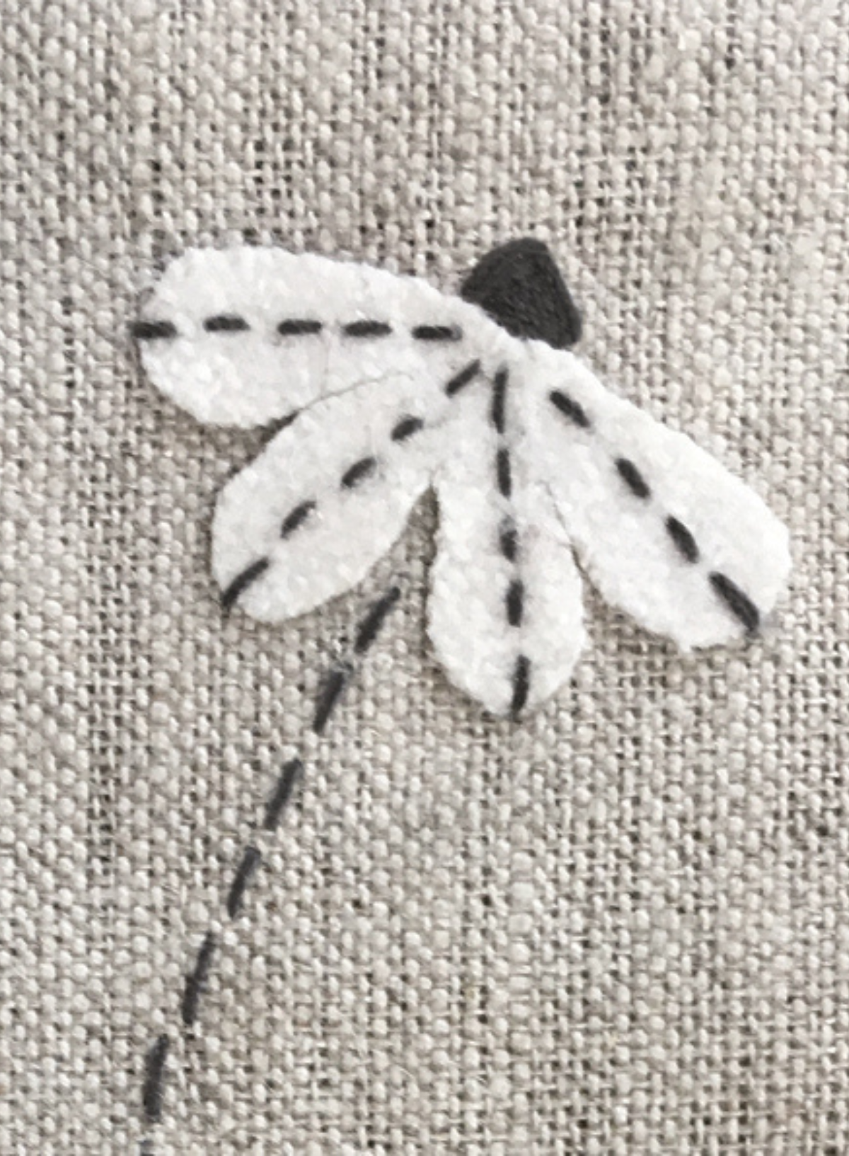 East of India Linen bookmark Daisy