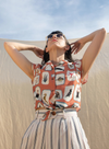 Peggy Top in Red Coastal Memoirs from Palava