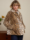 Patti Coat Midi Cheetah Fur in Ivory from King Louie