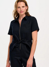 Billy Boilersuit in Black Outer Space Embroidery from Sugarhill