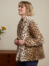 Patti Coat Midi Cheetah Fur in Ivory from King Louie