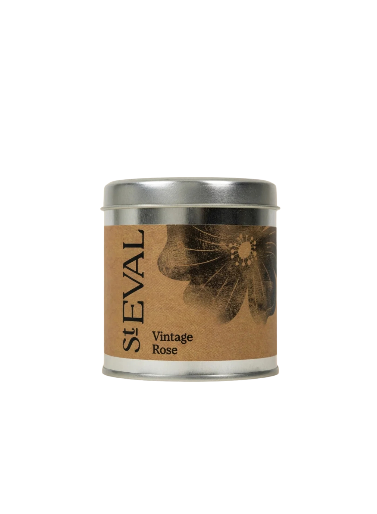 St Eval Scented Tin Candle - Vintage Rose