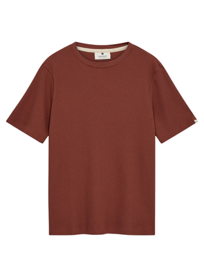 Kikki SS Waffle Tee in Auburn from Anerkjendt