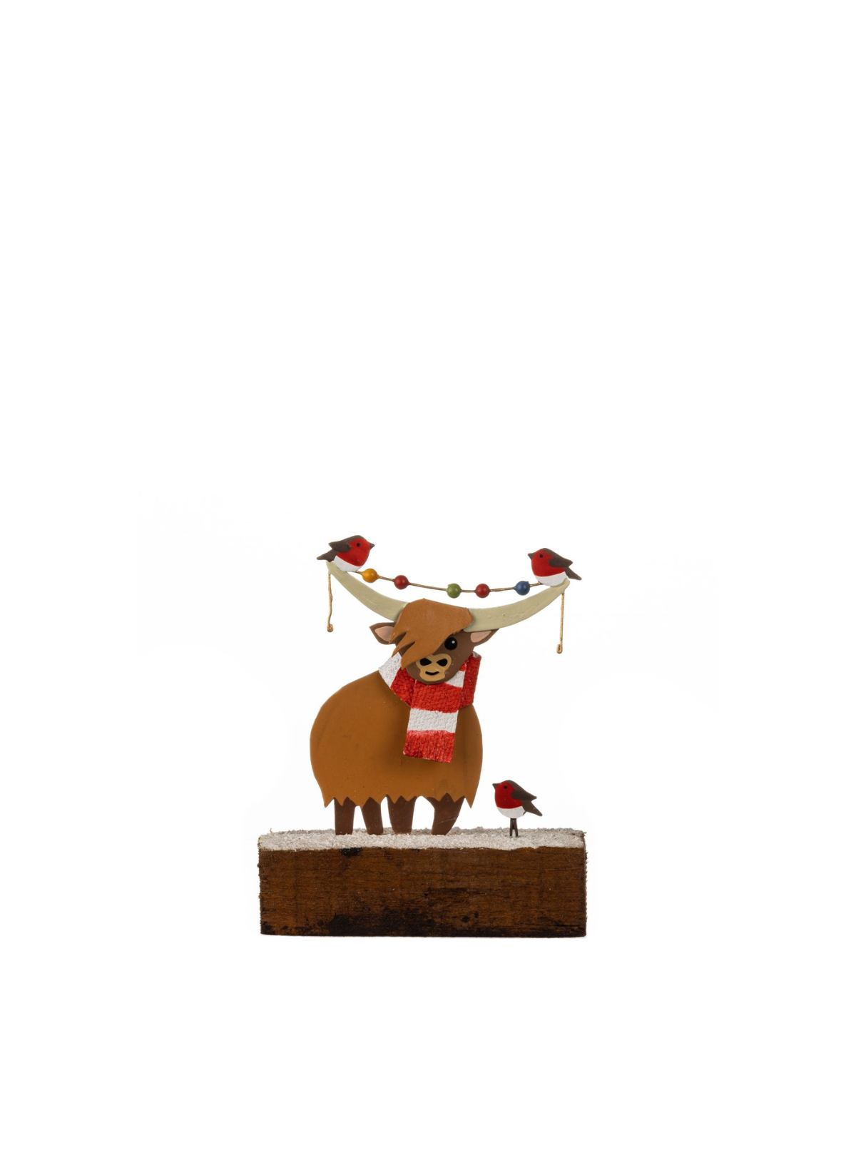 Highland Coo w'Robins Tabletop from Shoeless Joe