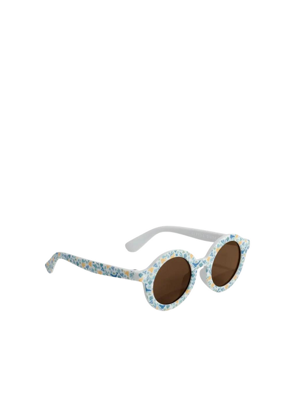 Sunglasses Round in Ocean Dreams Blue from Little Dutch