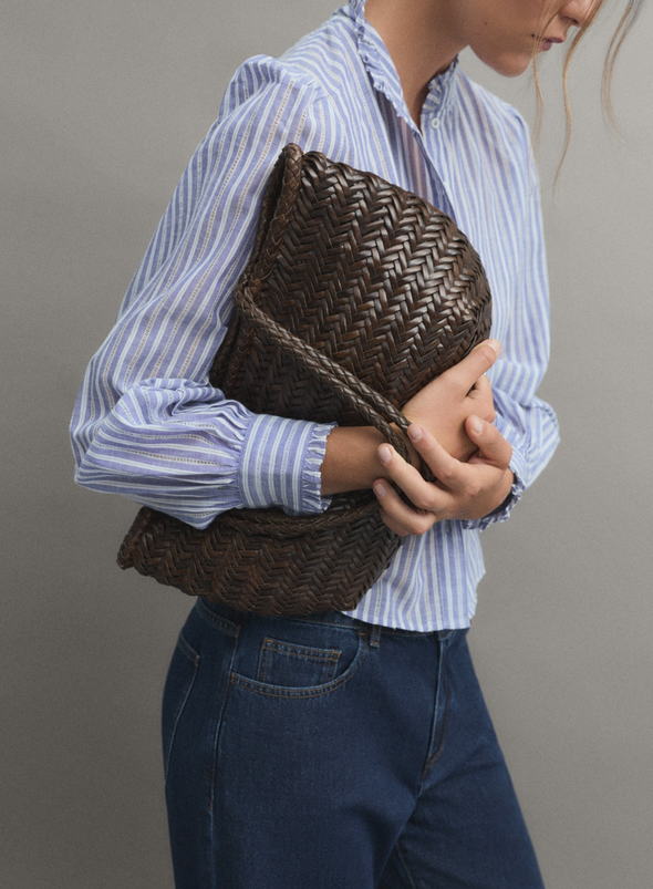 Eloisa Shirt in Blue Stripe from Ese O Ese