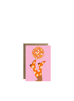 Daisy Disco Card from Tikkled Pink