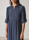 Maxi Shirt Dress in Night Blue from Indi & cold