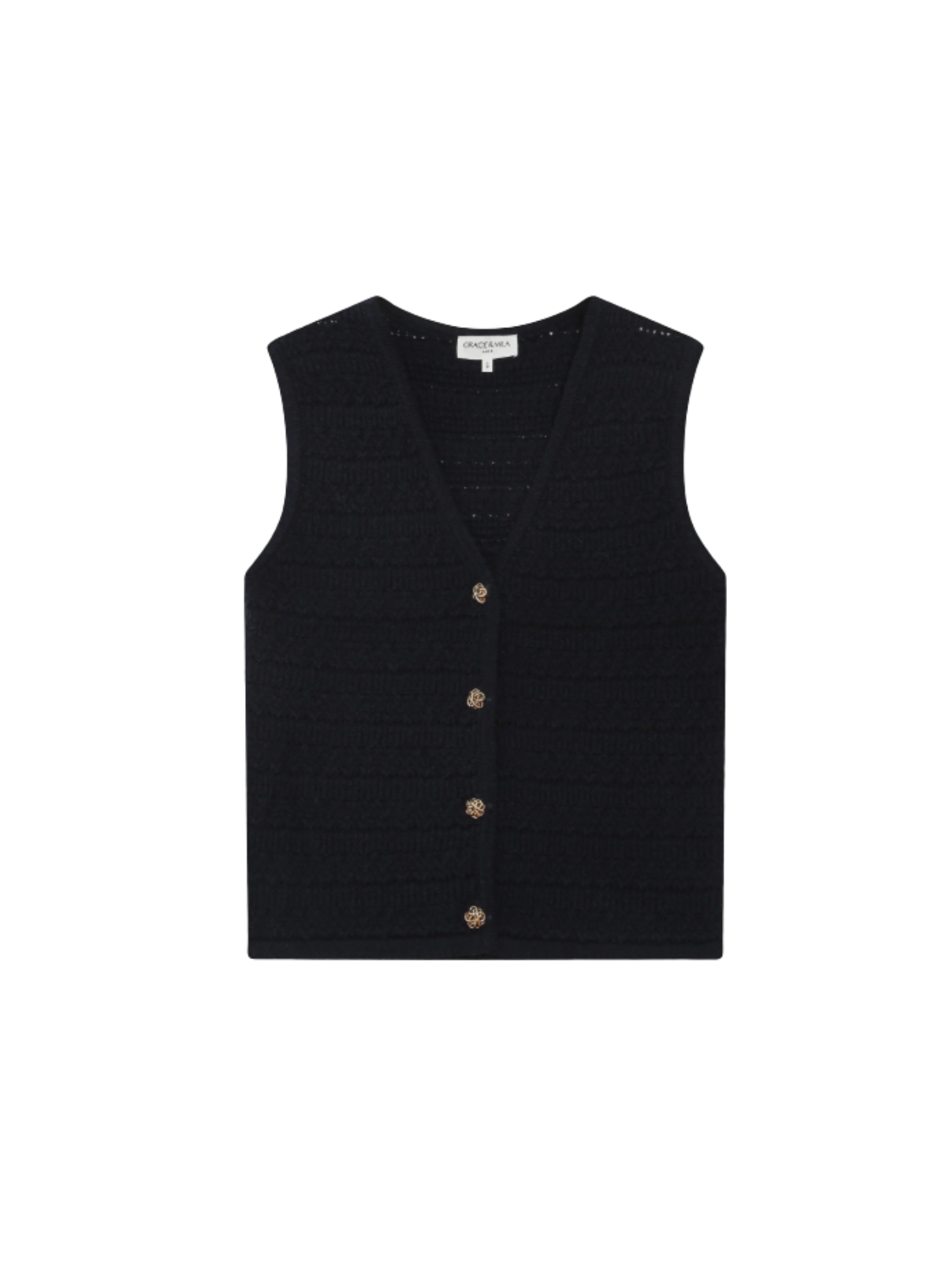 Grace & Mila  Vincennes Cardigan In Navy