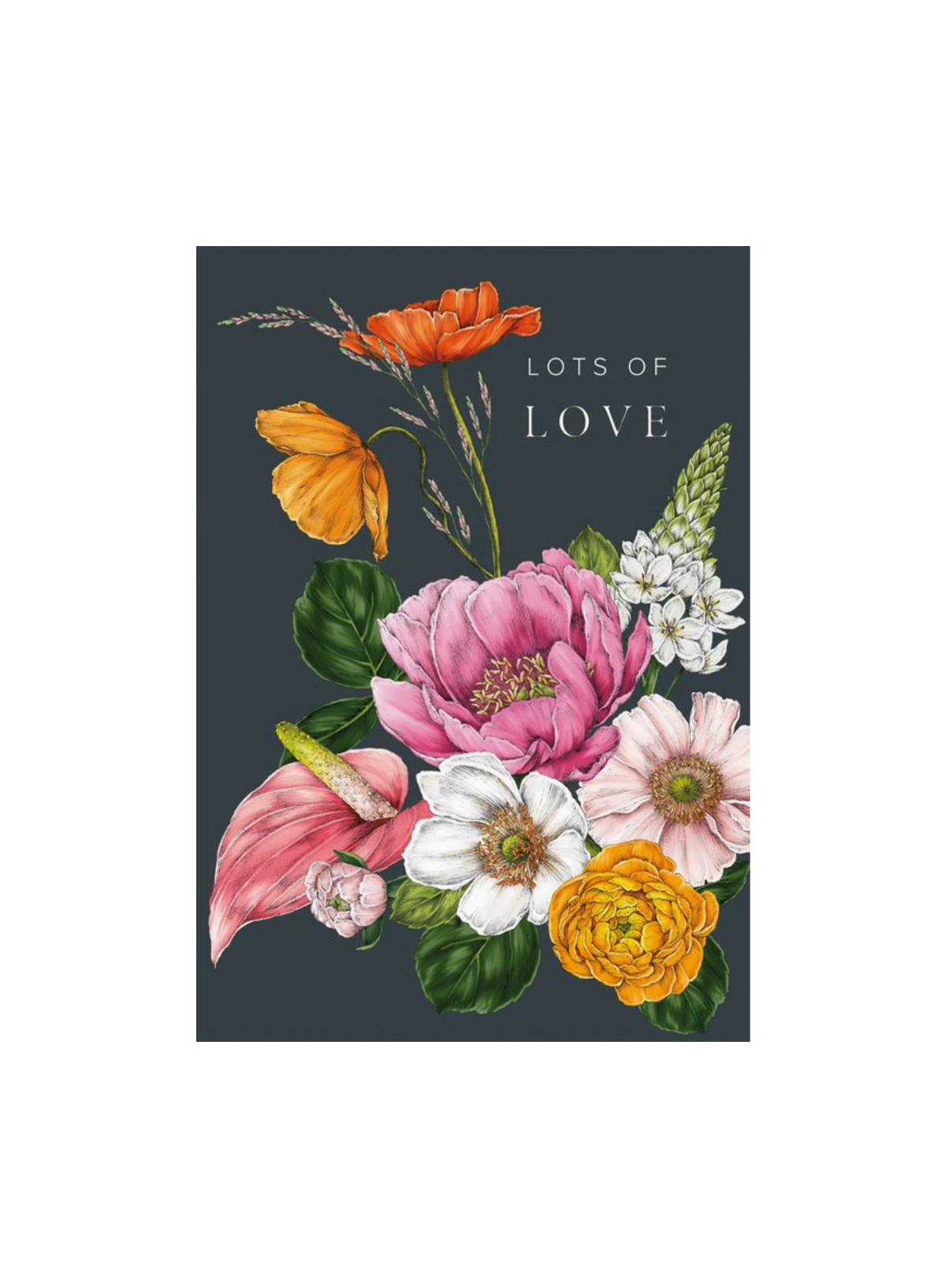 Catherine Lewis Floral Brights Lots of Love Card