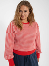 Danefox Pearl Knit Sweater in Summer Red/Chalk from Danefae