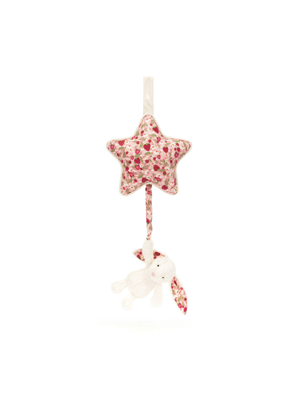 Jellycat Blossom Cream Bunny 'Berry' Musical Pull