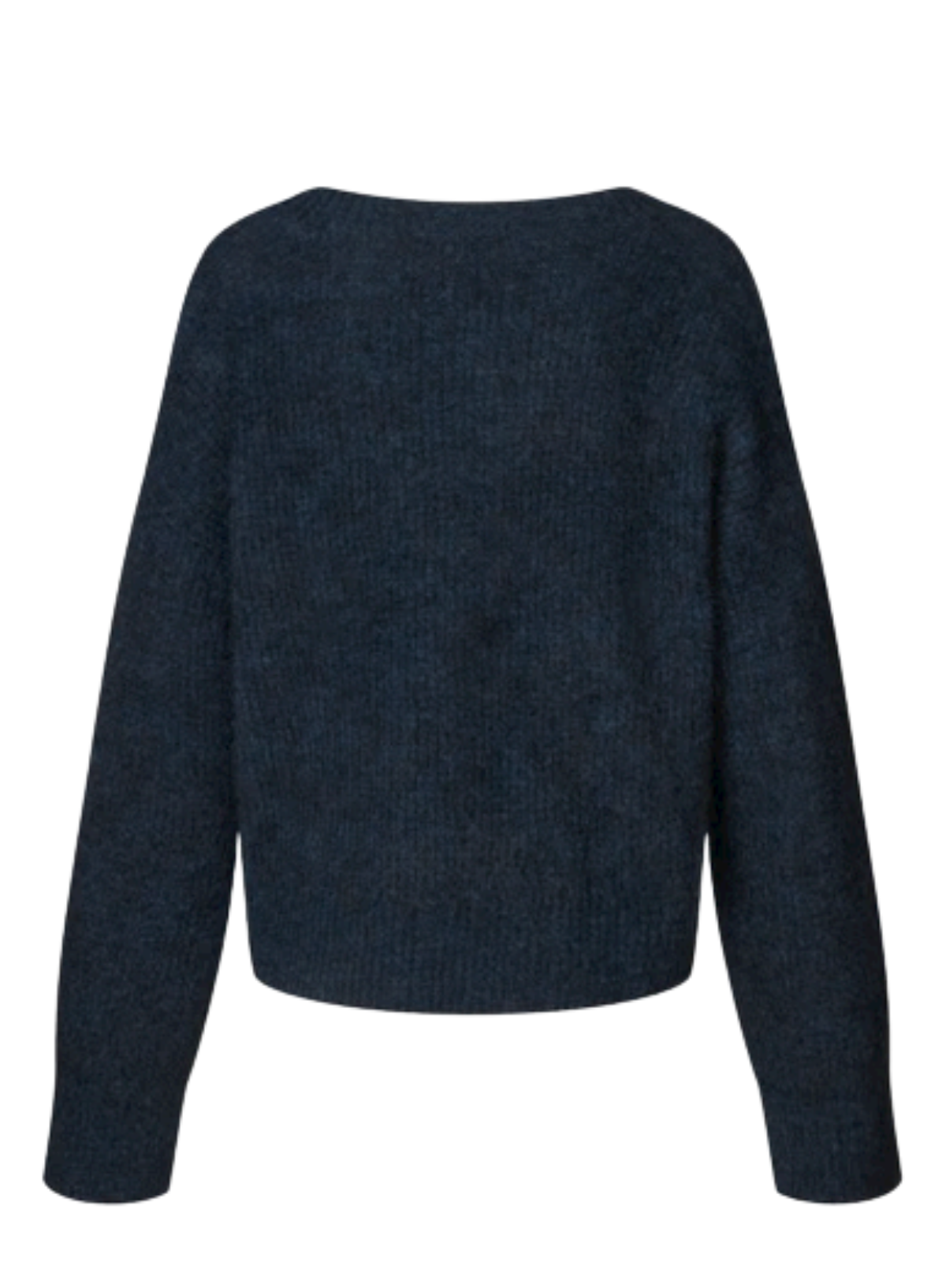 Second Female Andrea Knit Structure V-Neck in Poseidon