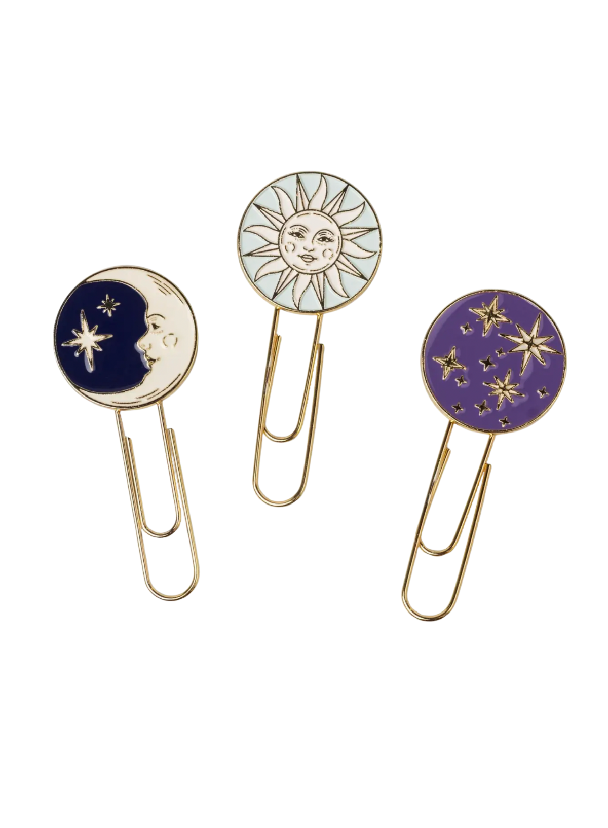 Design works Set of 3 Paperclips - Celestial
