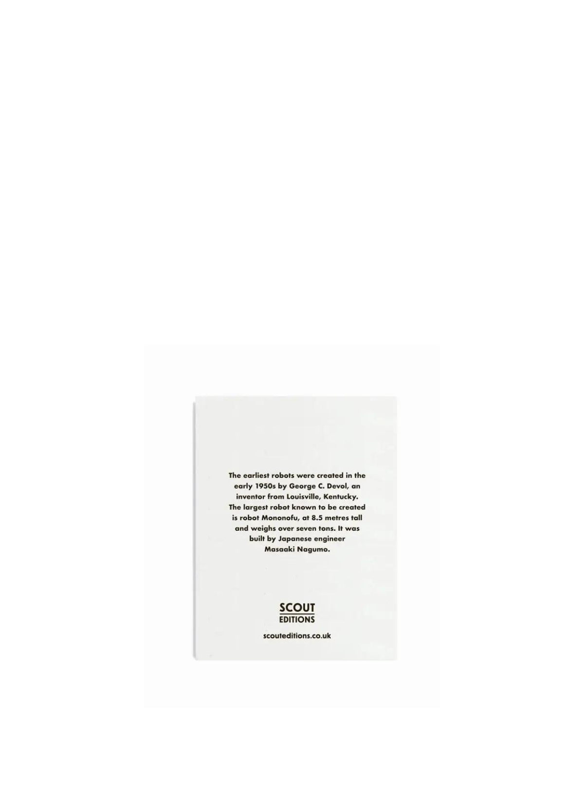 Robot Mini Card from Scout Editions