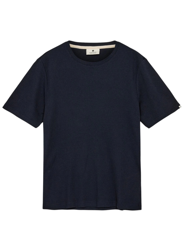 Kikki SS Waffle Tee in Sky Captain from Anerkjendt