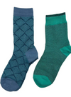 Paris and Tokyo Turquoise Sock Box Duo from Sixton