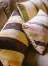 Striped Velvet Cushion in Sunkissed from HK Living