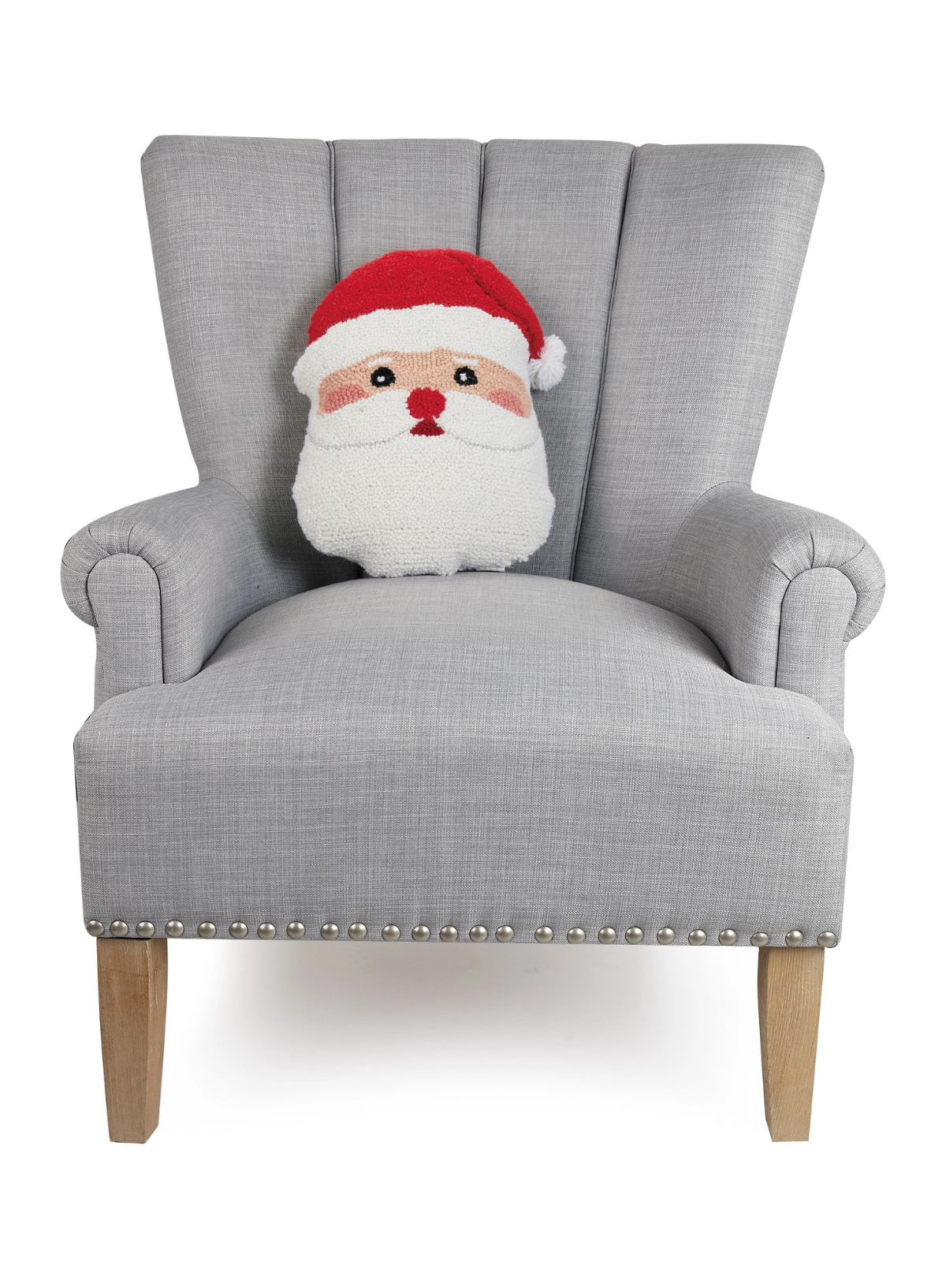 Shaped Santa Face Hook Cushion from Peking Handicraft