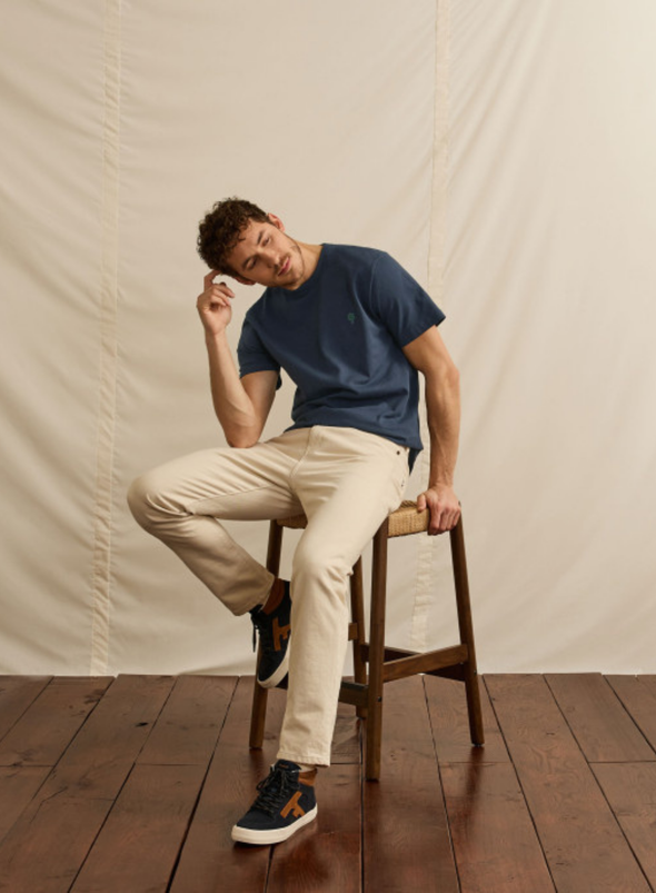Lugny T-Shirt in Navy Tree from Faguo