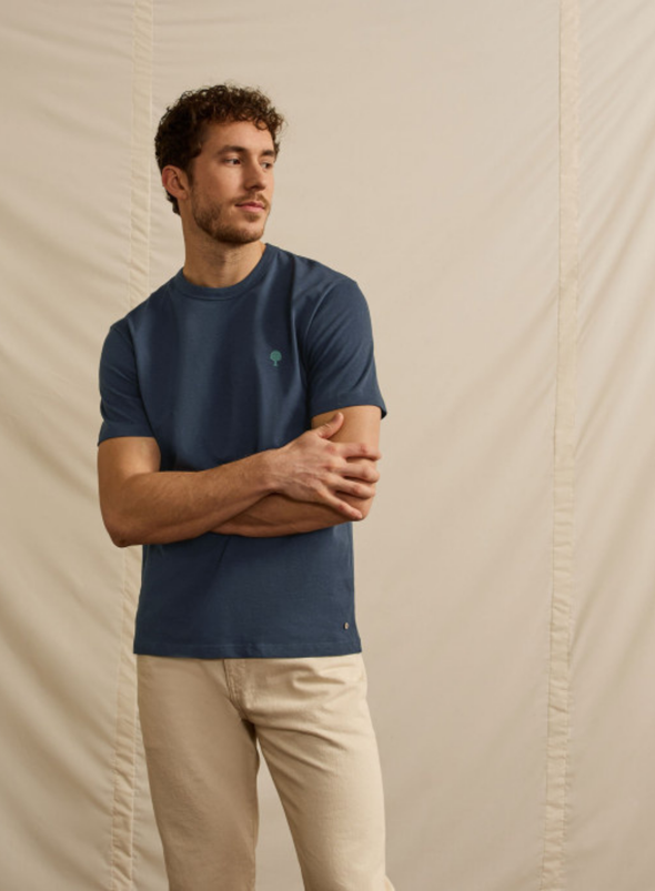 Lugny T-Shirt in Navy Tree from Faguo