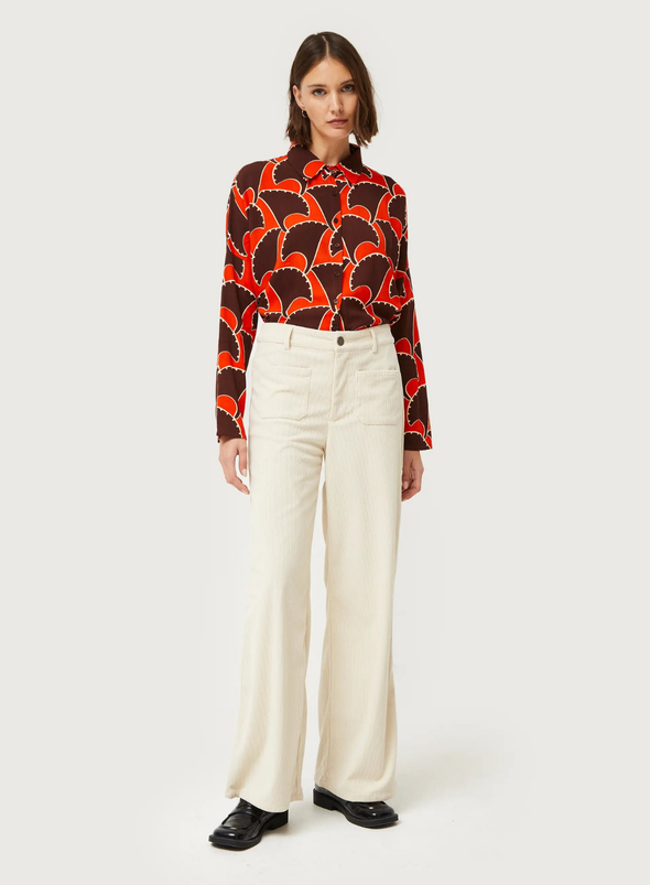 Corduroy Trousers in White Compañia Fantastica