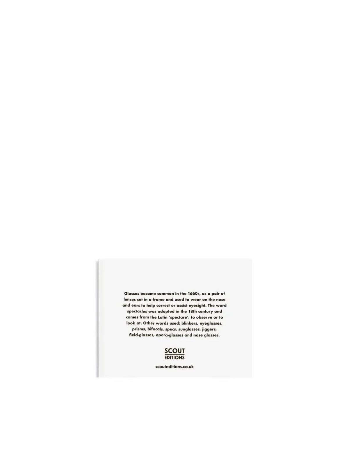 Spectacles Mini Card from Scout Editions