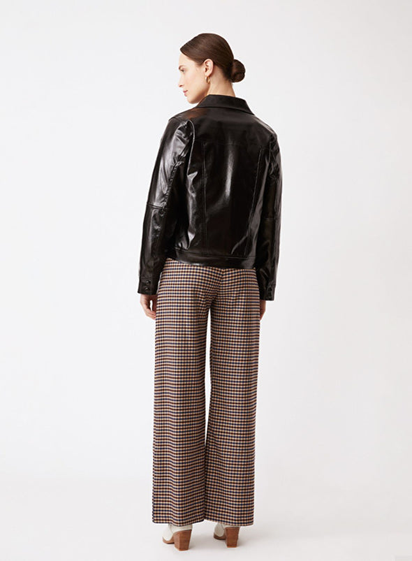 Japon Wide Leg Trousers in Taupe from Suncoo