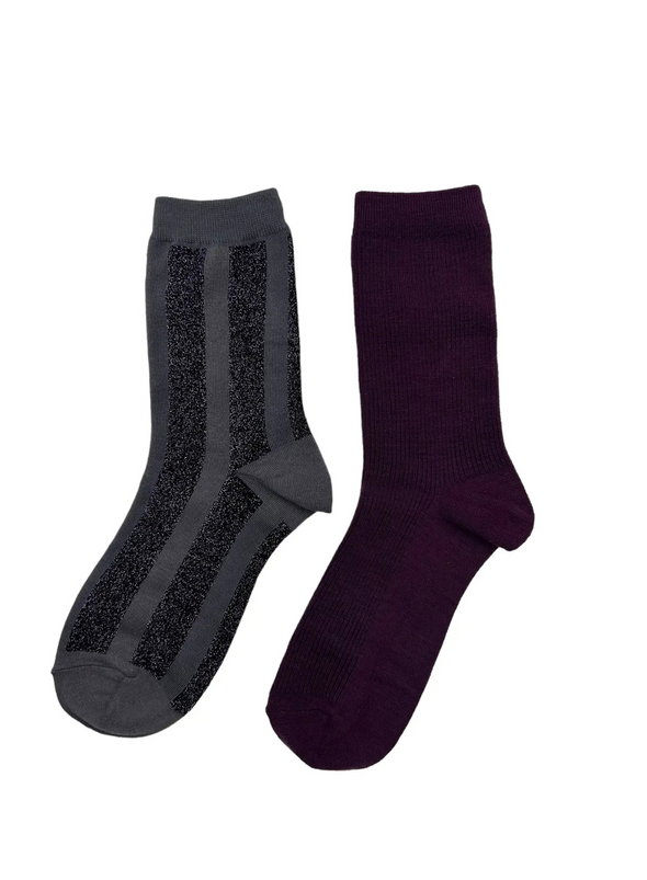 Purple Barcelona and Berlin Sock Box Duo from Sixton