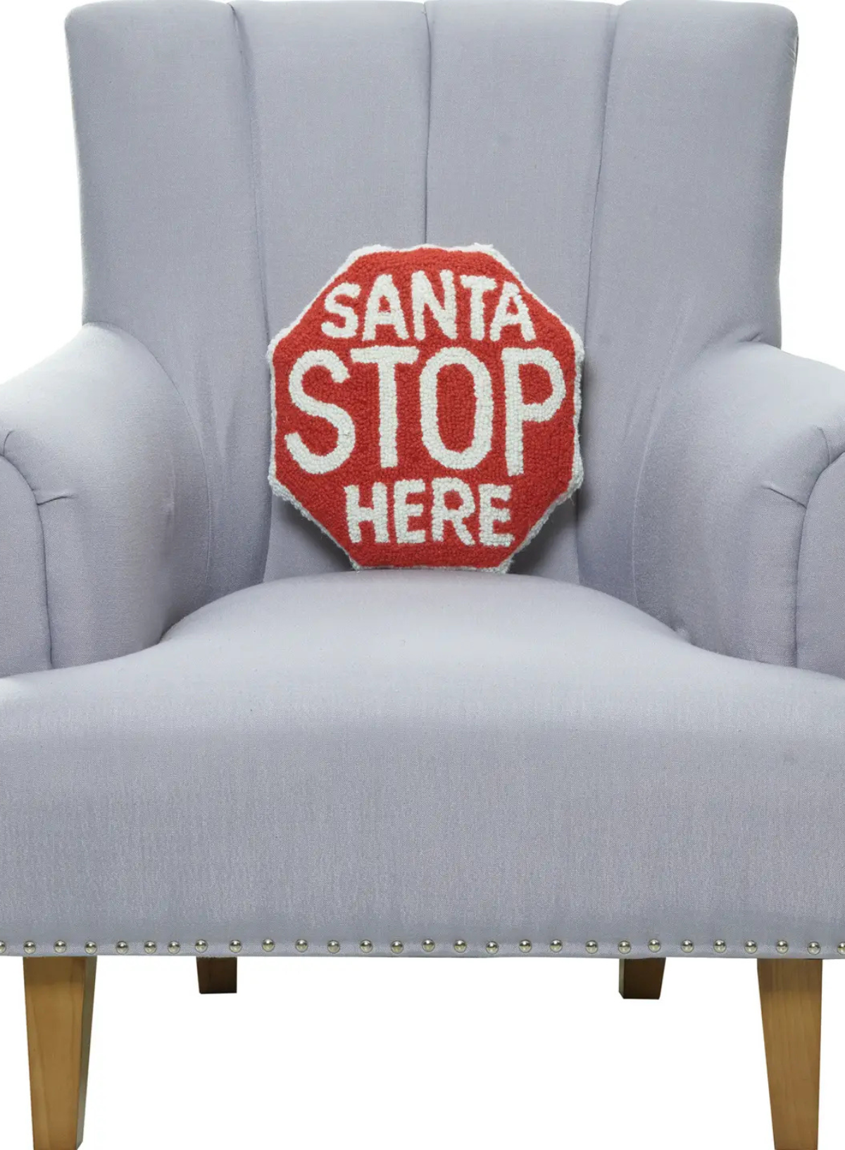 Shaped Santa Stop Sign Hook Cushion from Peking Handicraft