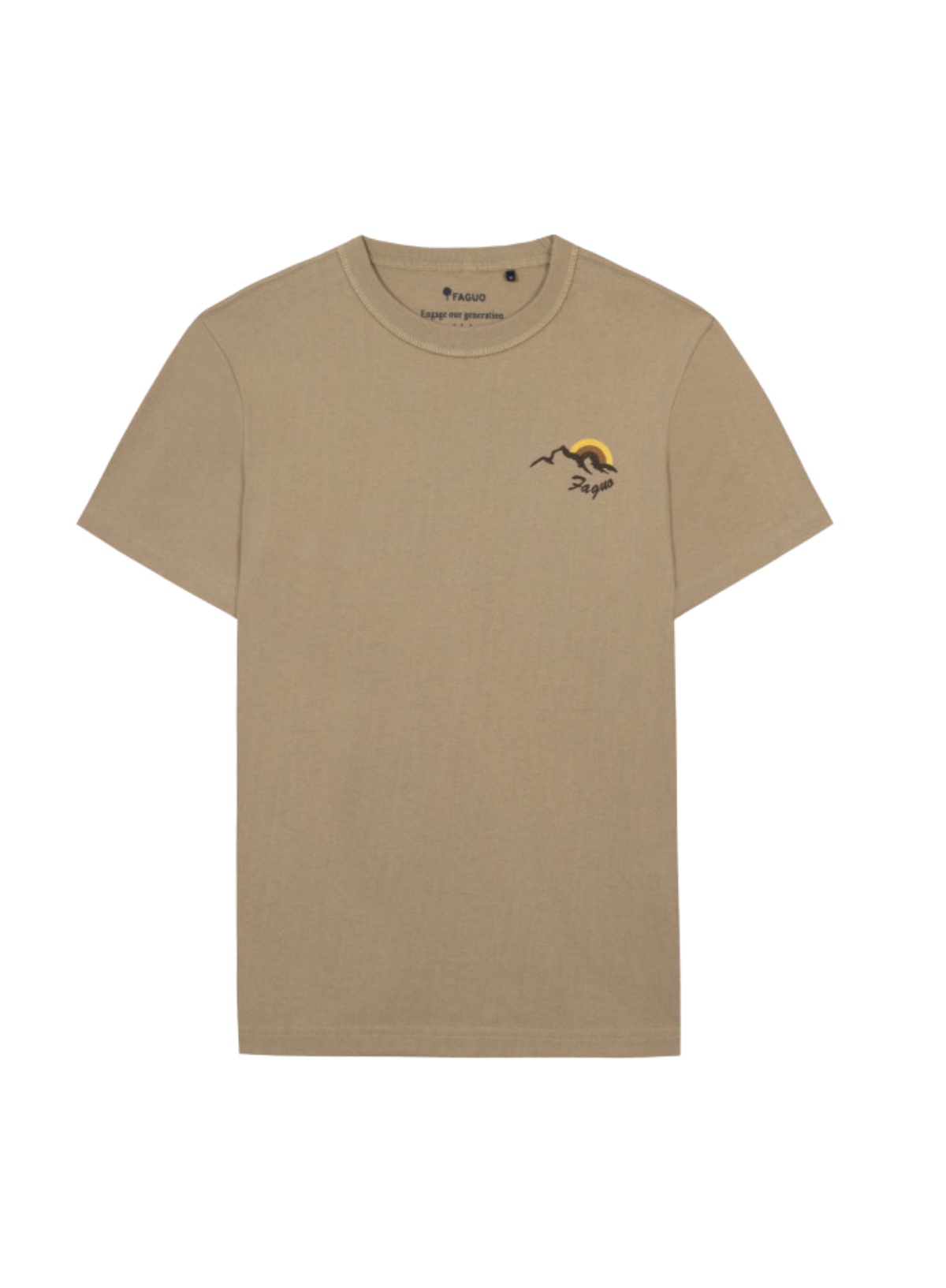 Lugny T-Shirt Wild Adventure in Beige from Faguo